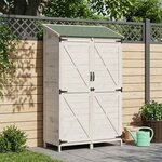vidaXL Abri de jardin Blanc 106 x 56 x 176 5 cm Bois d'ingénierie