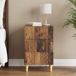 vidaXL Table de chevet Bois ancien 43 x 39 5 x 66 5 cm