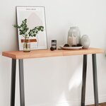 vidaXL Dessus de table bois massif traité bordure assortie