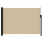 vidaXL Auvent latéral rétractable beige 140x300 cm