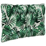 vidaXL Coussin de canapé d'extérieur 3 Pièces Motif feuille Polyester