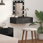 vidaXL Table de Toilette Noir 60 x 40 x 70 cm Bois d'ingénierie