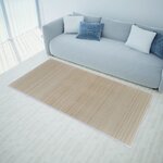 vidaXL Tapis rectangulaires Bambou naturel 4 Pièces 120x180 cm
