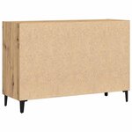 vidaXL Buffet chêne artisanal 103 5x35x70 cm bois d'ingénierie
