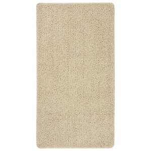 vidaXL Tapis shaggy antidérapant Crème 80x150 cm