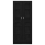 vidaXL Bibliothèque Chêne noir 82 5 x 30 5 x 185 cm Bois d'ingénierie