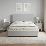 vidaXL Cabinet de chevet 2 pièces Gris béton 43 x 34 5 x 48 cm