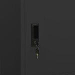 vidaXL Garde-robe Anthracite 80x50x180 cm Acier