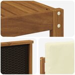 vidaXL Ensembles de canapés 8 pc Bois d'Acacia Massif