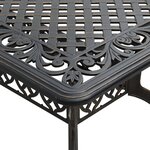 vidaXL Ensemble à manger de jardin 7 Pièces bronze aluminium coulé