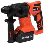 YATO Marteau rotatif SDS Plus avec batterie Li-Ion 3 0Ah 18V