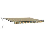 Store Rétractable Automatique vidaXL avec LED Vert et Jaune 400x300 cm