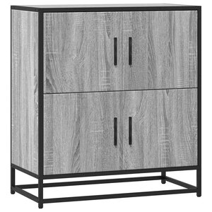 vidaXL Buffet sonoma gris 68x35x76 cm bois d'ingénierie