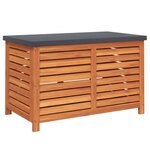 vidaXL Boîte de rangement de jardin 90x48x55 cm bois d'eucalyptus