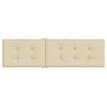 vidaXL Coussin de chaise de terrasse beige (75+105)x50x4 cm