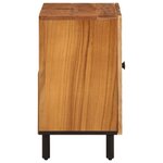 vidaXL Armoire lavabo de salle de bain 62x33x58cm bois massif d'acacia