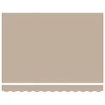 vidaXL Cadre de store manuel avec LEDs Beige et blanc 3 5 x 2 m