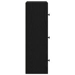 vidaXL Bibliothèque chêne noir 40x24x77 cm bois d'ingénierie