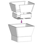 vidaXL Braise Noir 40 x 40 x 35 cm Acier