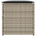 vidaXL Boîte de rangement extérieure Gris clair et gris foncé