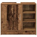 vidaXL Cabinet de Lavabo Bois Ancien 63 x 29 x 55 cm Bois d'ingénierie