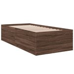 vidaXL Cadre de lit sans matelas chêne marron 90x200 cm