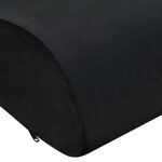vidaXL Coussin d’assise Uni Noir 40 x 40 x 13 cm