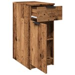 vidaXL Armoire de bureau vieux bois 33x50x75 cm bois d'ingénierie
