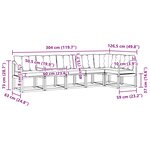 vidaXL Ensemble de canapés d'extérieur 6 pc Blanc et gris clair