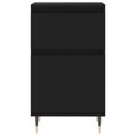vidaXL Buffets 2 Pièces noir 40x35x70 cm bois d’ingénierie