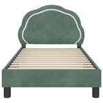 vidaXL Cadre de lit pour enfants avec tête de lit Vert Mer 80 x 160 cm