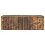 vidaXL Meuble TV mural 98 x 41 x 30 cm Chêne fumé Bois d'ingénierie