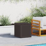 vidaXL Coffre de rangement jardin Marron 55x53x57 cm PP