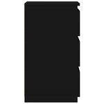 vidaXL Tables de chevet 2 Pièces Noir 40x35x62 5 cm Aggloméré