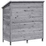 vidaXL Abri de jardin Gris 106 x 56 x 113 5 cm Bois de Sapin Massif