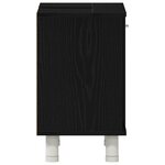 Meuble de salle de bain vidaXL Noir Chêne 60x32x54 cm Bois d'ingénierie