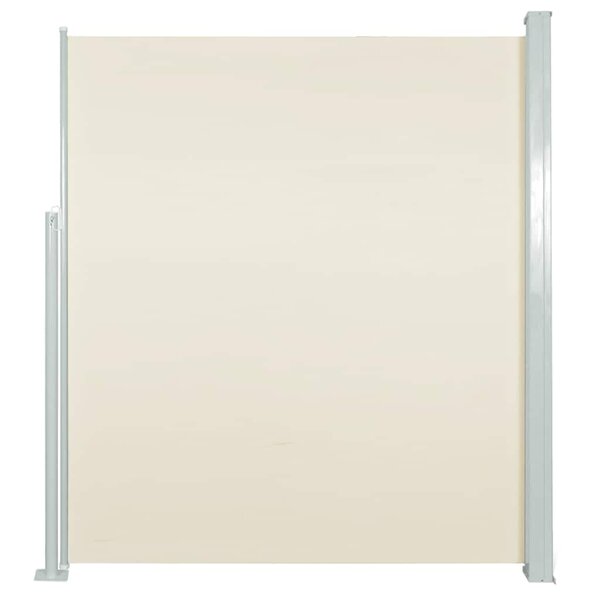 vidaXL Auvent latéral rétractable 120 x 300 cm Blanc cassé