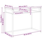 vidaXL Bureau Gris Sonoma 100 x 50 x 75 cm Bois d'ingénierie