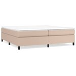 vidaXL Cadre de lit cappuccino 200x200 cm similicuir