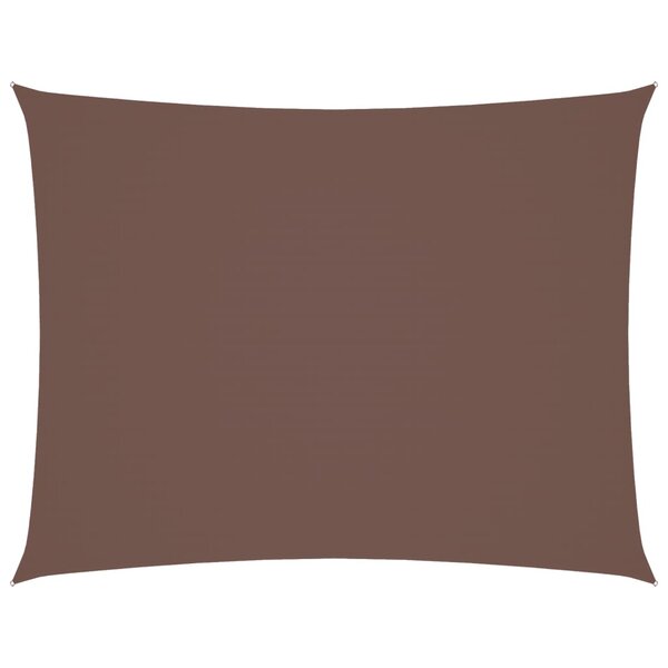 vidaXL Voile de parasol tissu oxford rectangulaire 3x6 m marron