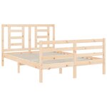 vidaXL Cadre de lit sans matelas bois massif