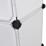 vidaXL Armoire modulaire 9 compartiments 37x115x150 cm blanc
