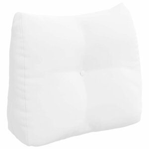 vidaXL Coussin de Dos Blanc 60 x 24 x 50 cm tissu