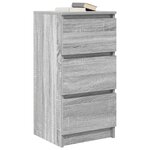 vidaXL Buffet sonoma gris 37 5x35x76 cm bois d'ingénierie