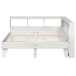 vidaXL Lit bibliothèque sans matelas blanc 140x200 cm bois pin massif