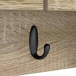 vidaXL Porte-manteau mural avec étagère Chêne sonoma 50 x 20 x 30 cm