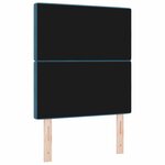 vidaXL Tête de lit avec tête de lit Bleu foncé 80 cm Cuir synthétique