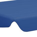 vidaXL Toit de rechange de balançoire bleu 188/168x145/110 cm
