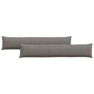 vidaXL Coussins de canapé 2 Pièces Gris clair 200 x 40 cm