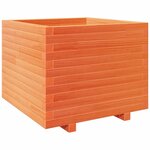 vidaXL Jardinière cire marron 60x60x49 5 cm bois de pin massif